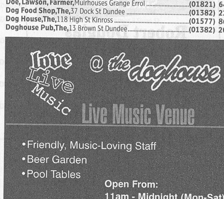 Doghouse, Dundeer 